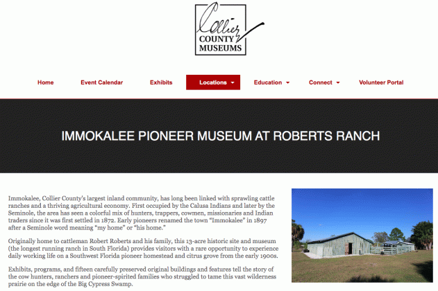 Immokalee Pioneer Museum at Roberts Ranch