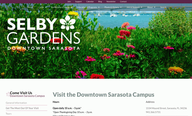 Marie Selby Botanical Gardens - Downtown Sarasota Campus