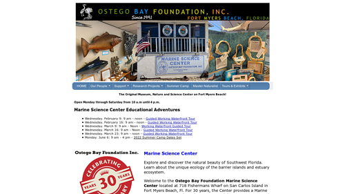 Ostego Bay Foundation Marine Science Center